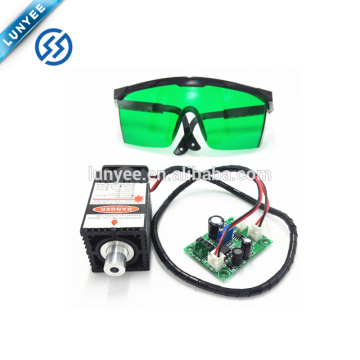 450nm 12V alta potência DIY Laser gravador de acessórios 2.5W laser head + eyewear